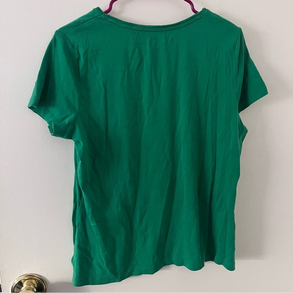 St. John’s Bay Kelly Green Essential Tee Women’s XL - Picture 4 of 6